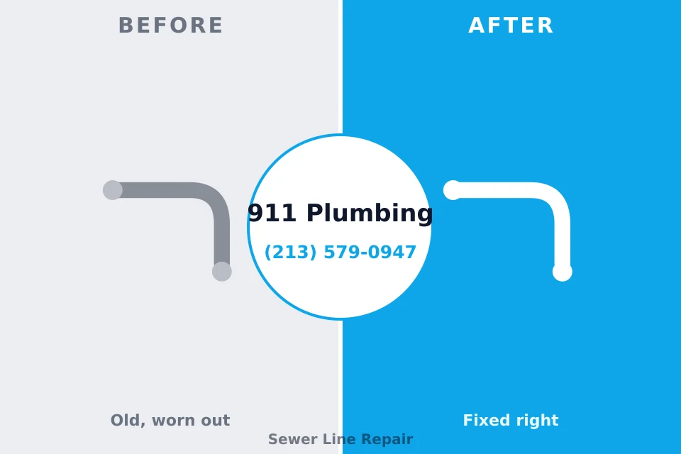 Before and after: plumbing repair Kamiah, ID